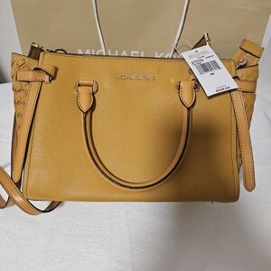 Michael Kors Mustard Leather Satchel